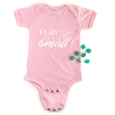 Fury of the Small Baby One Piece - Geeky merchandise for people who play D&D - Merch to wear and cute accessories and stationery Paola's Pixels