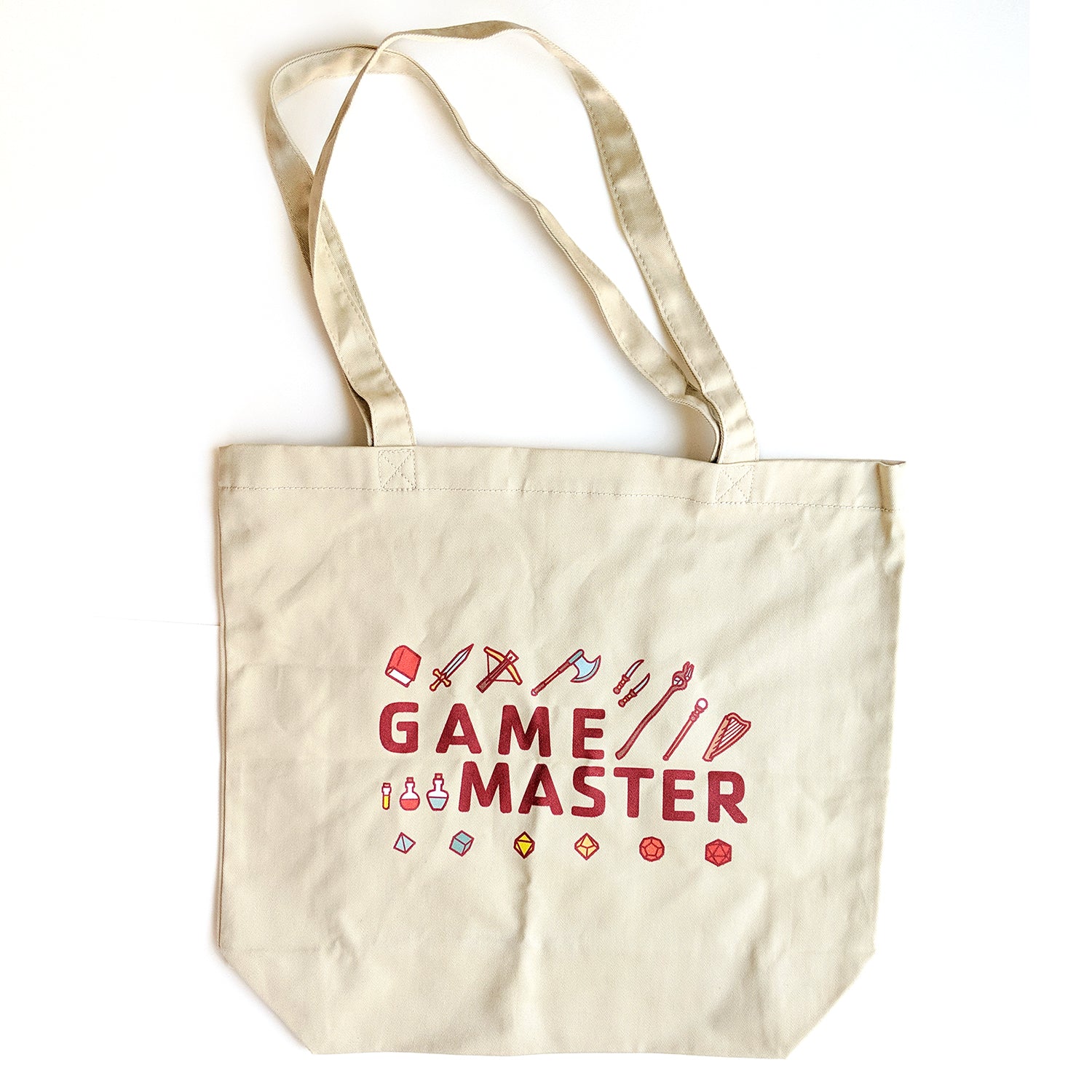Game Master Tote bag - Geeky merchandise for people who play D&D - Merch to wear and cute accessories and stationery Paola's Pixels