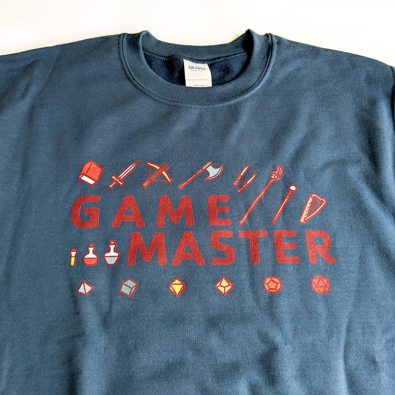 Game Master Sweatshirt - Geeky merchandise for people who play D&D - Merch to wear and cute accessories and stationery Paola&
