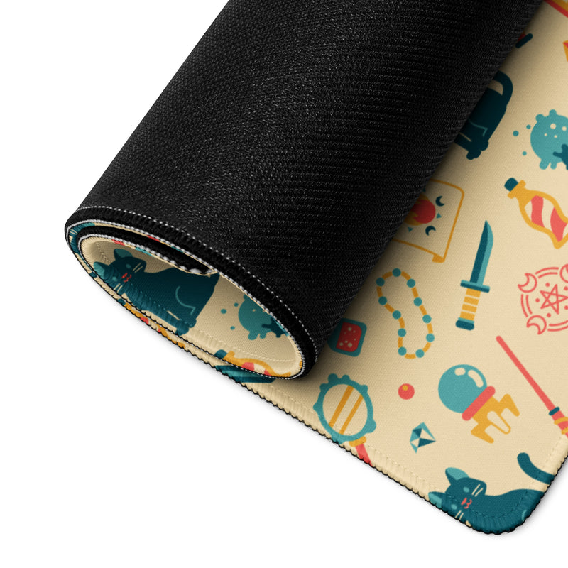 Wizard desk mat - Geeky merchandise for people who play D&D - Merch to wear and cute accessories and stationery Paola&