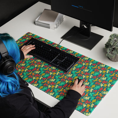 Dragons desk mat - Geeky merchandise for people who play D&D - Merch to wear and cute accessories and stationery Paola's Pixels