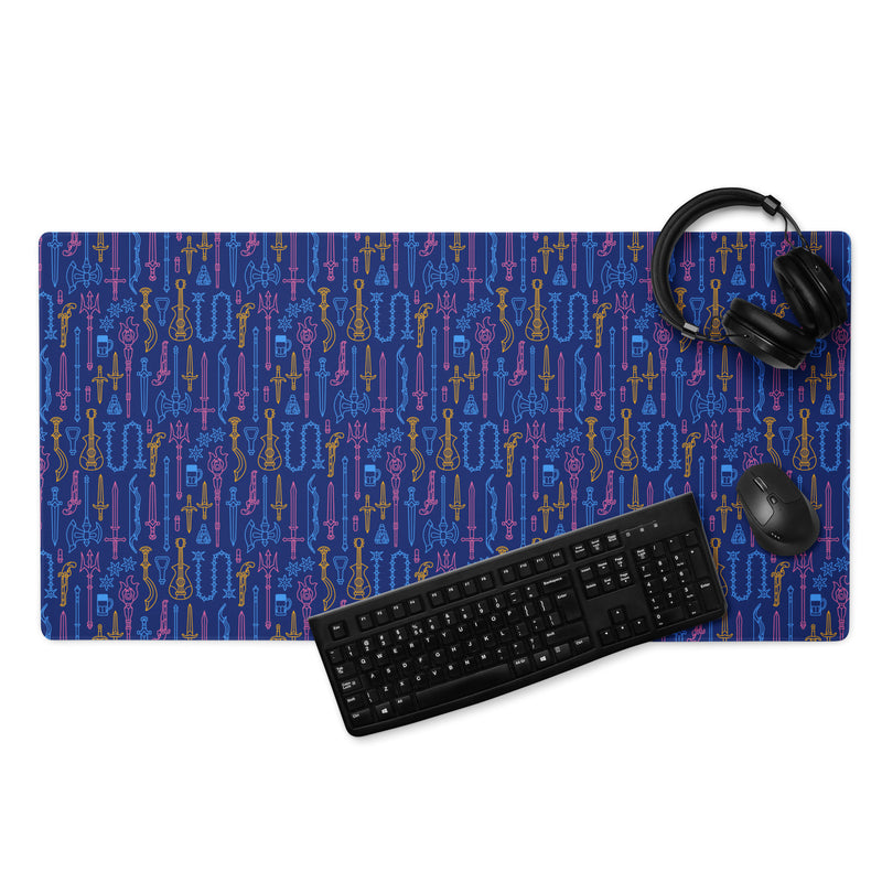 Damage Dealer desk mat - Geeky merchandise for people who play D&D - Merch to wear and cute accessories and stationery Paola&