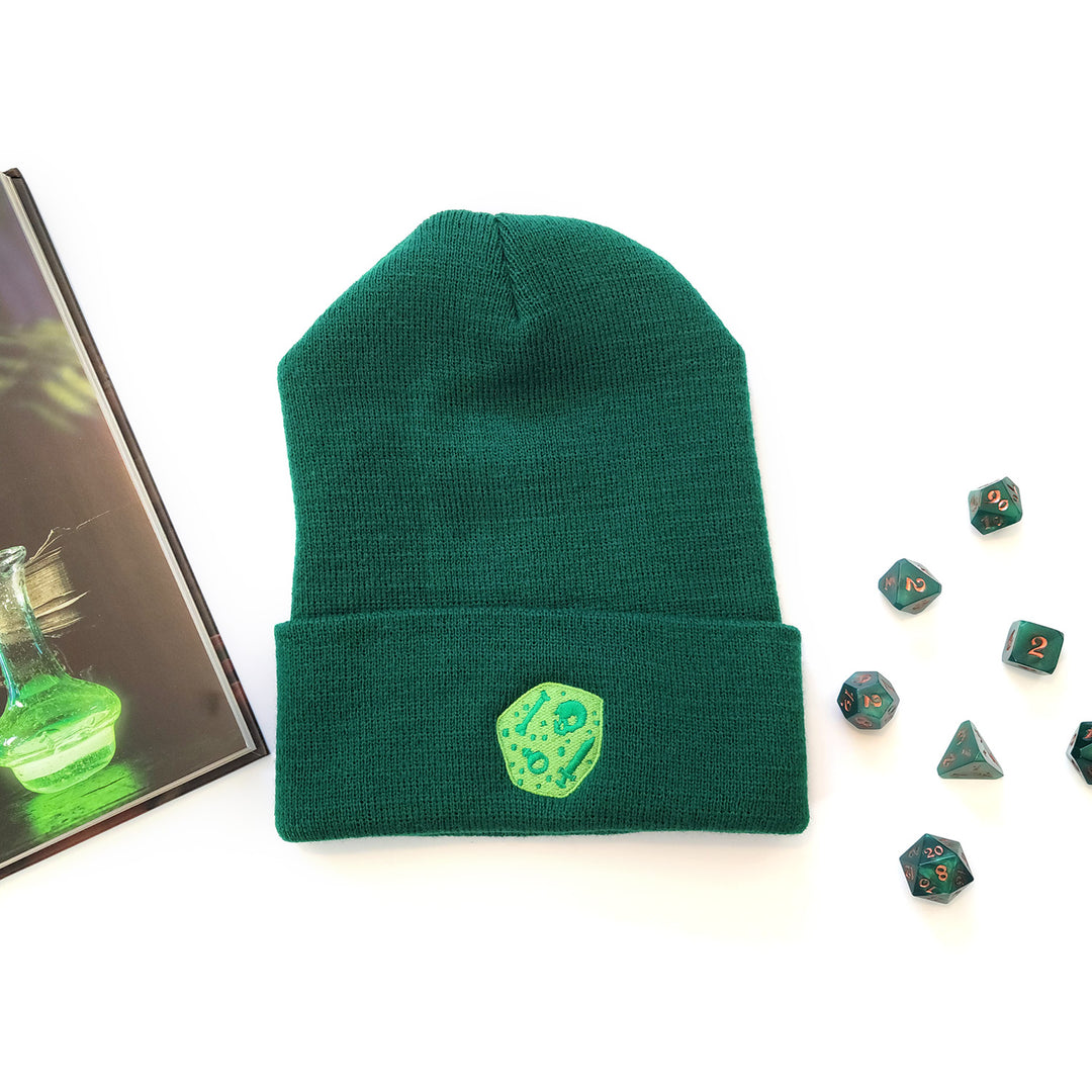 Gelatinous Cube Beanie - Geeky merchandise for people who play D&D - Merch to wear and cute accessories and stationery Paola's Pixels