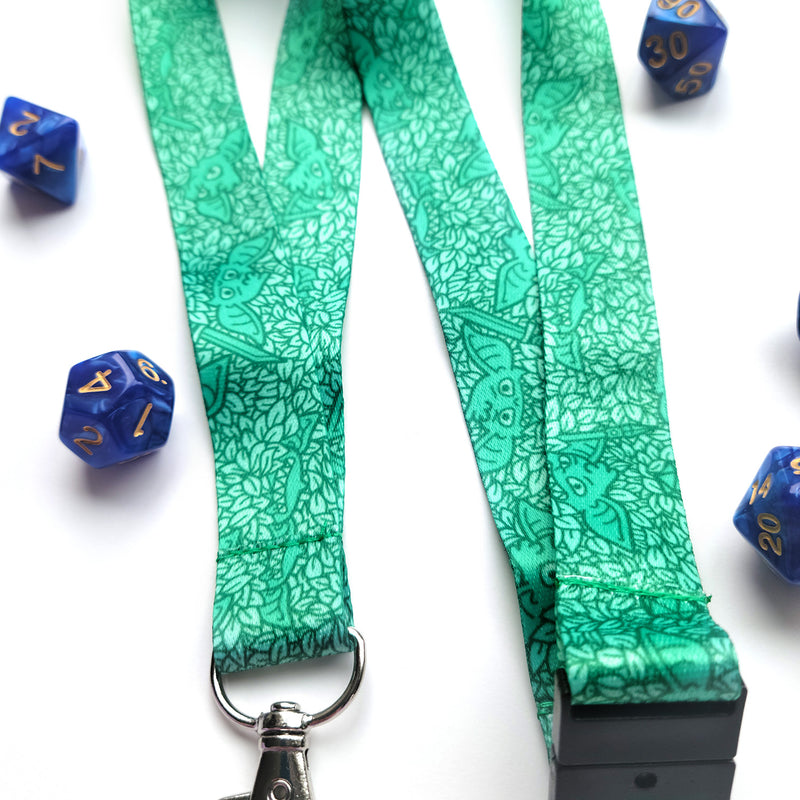 Goblin Lanyard - Geeky merchandise for people who play D&D - Merch to wear and cute accessories and stationery Paola&