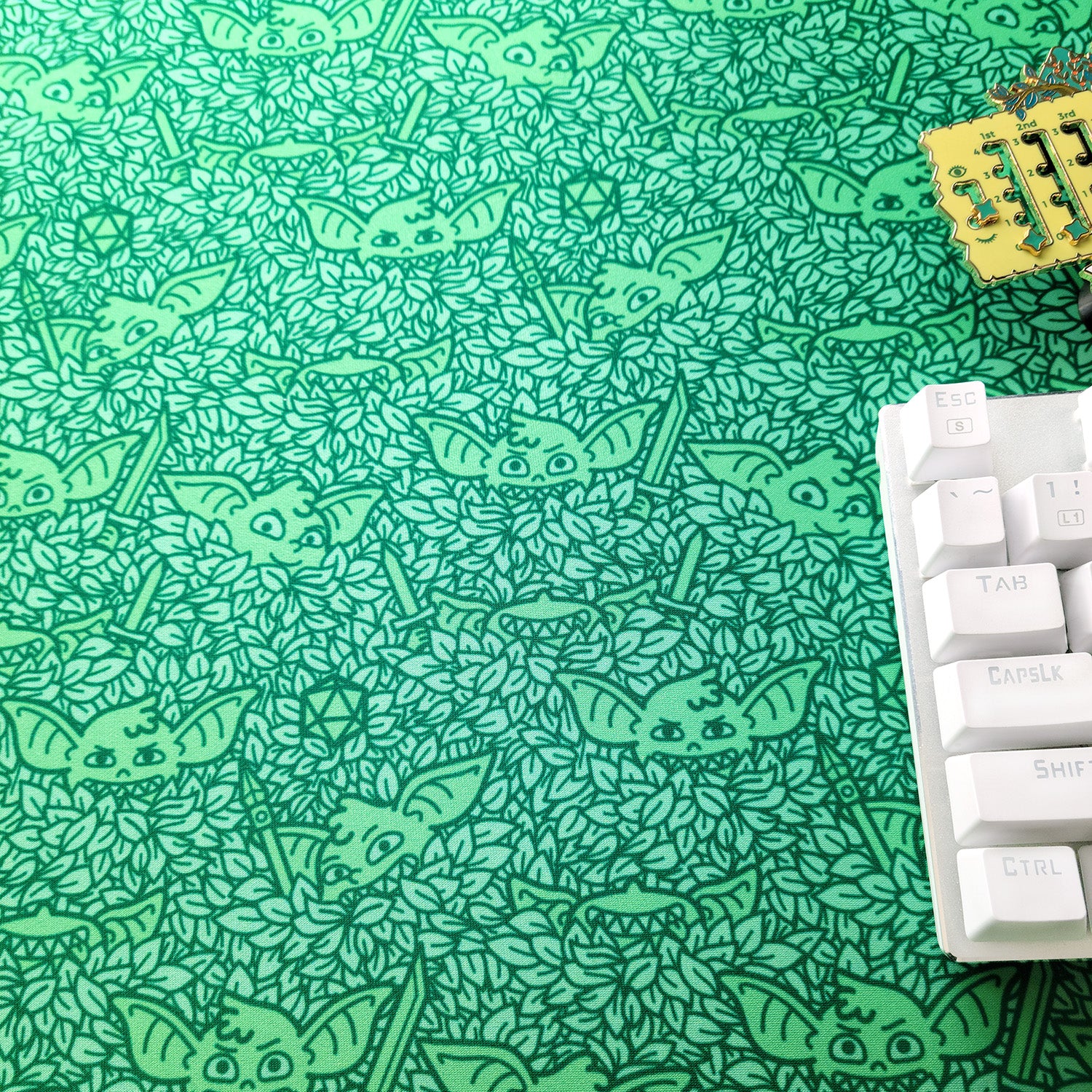 Goblins desk mat - Geeky merchandise for people who play D&D - Merch to wear and cute accessories and stationery Paola's Pixels