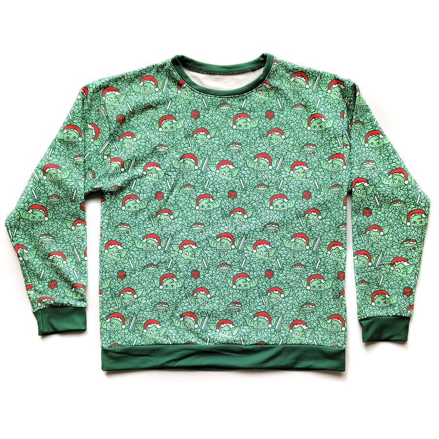 Santa Goblins Sweatshirt - Geeky merchandise for people who play D&D - Merch to wear and cute accessories and stationery Paola's Pixels