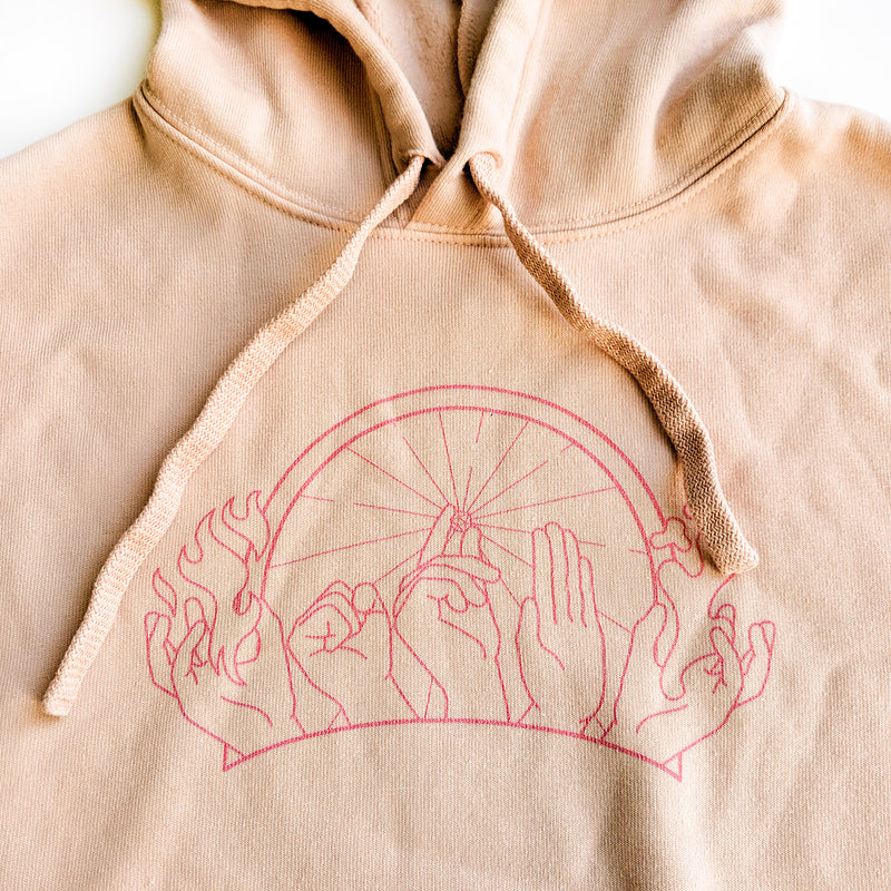 Hands of Fate Cropped Hoodie - Geeky merchandise for people who play D&D - Merch to wear and cute accessories and stationery Paola&