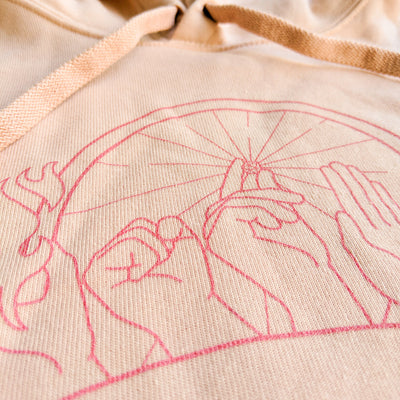 Hands of Fate Cropped Hoodie - Geeky merchandise for people who play D&D - Merch to wear and cute accessories and stationery Paola's Pixels