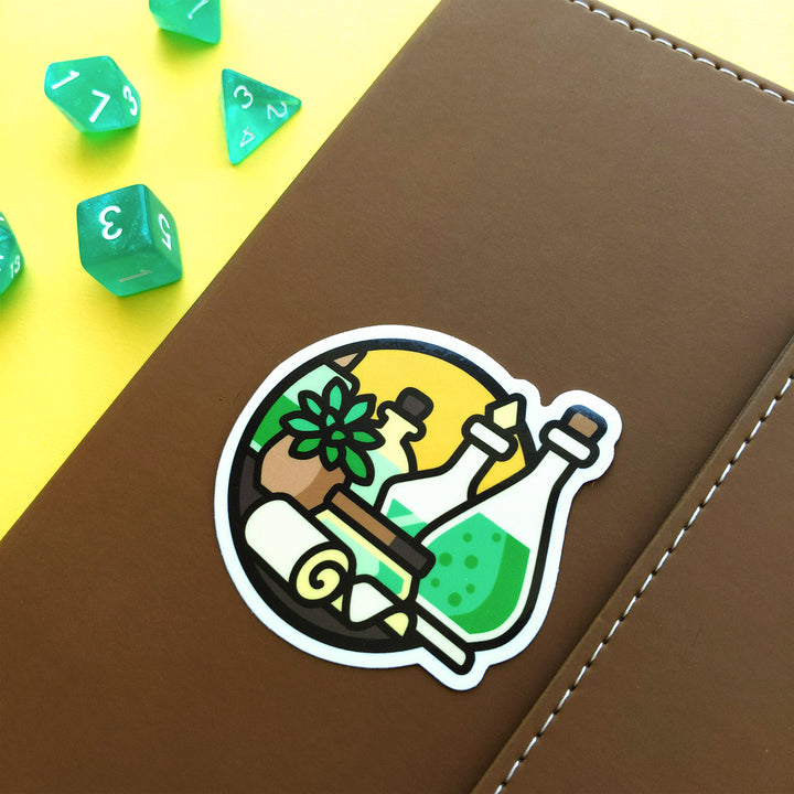 Healer Scene Sticker - Geeky merchandise for people who play D&D - Merch to wear and cute accessories and stationery Paola's Pixels