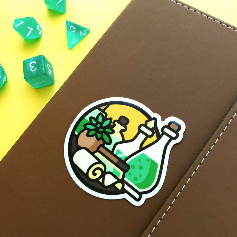 Healer Scene Sticker - Geeky merchandise for people who play D&D - Merch to wear and cute accessories and stationery Paola&