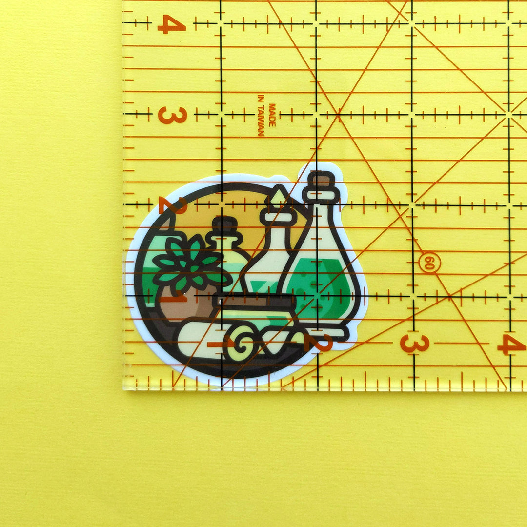 Healer Scene Sticker - Geeky merchandise for people who play D&D - Merch to wear and cute accessories and stationery Paola's Pixels