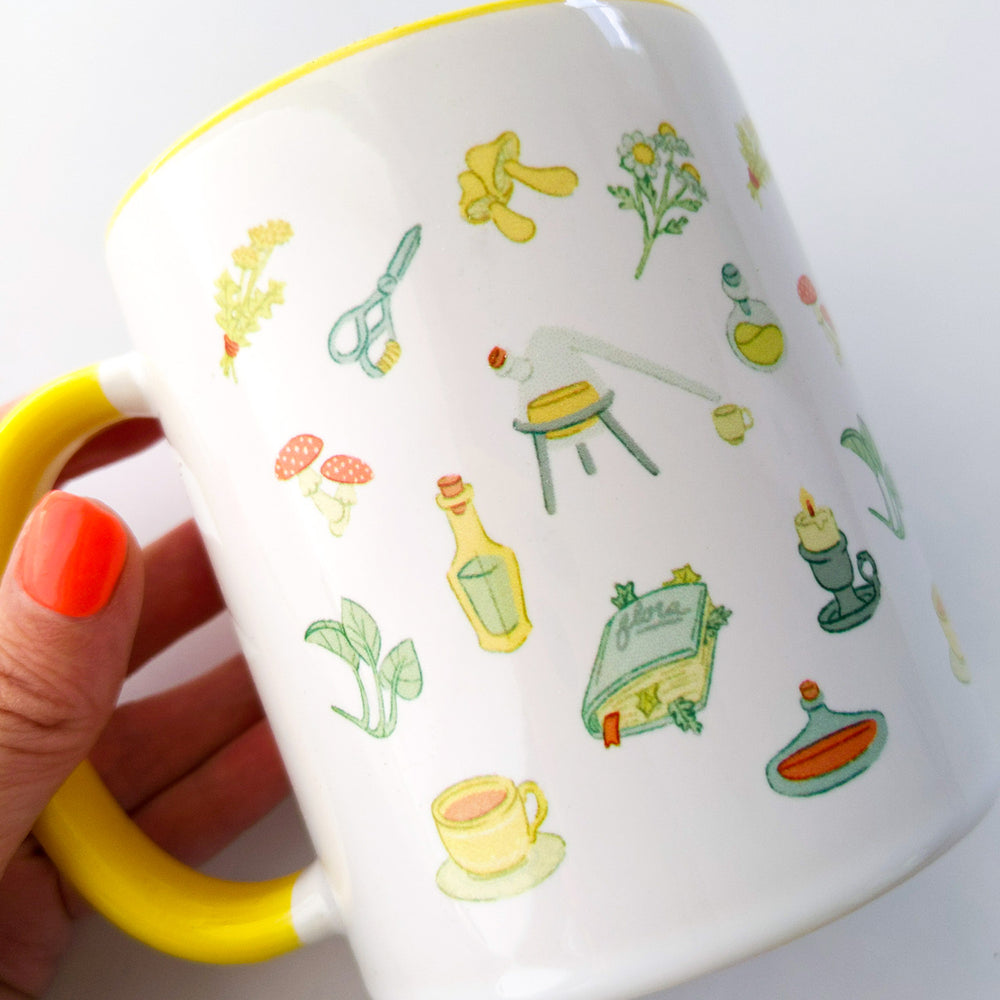 Alchemist Mug - Geeky merchandise for people who play D&D - Merch to wear and cute accessories and stationery Paola's Pixels