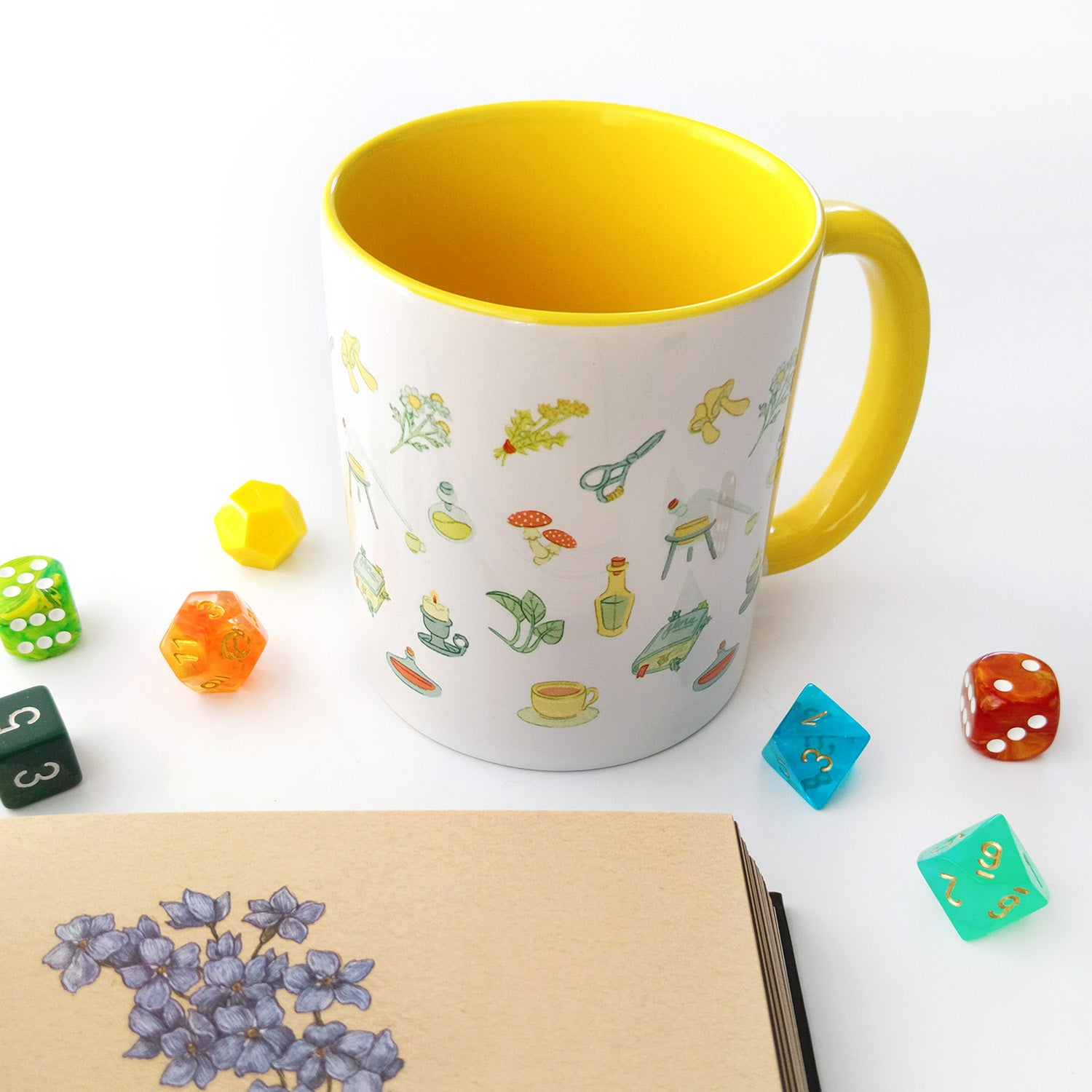Alchemist Mug - Geeky merchandise for people who play D&D - Merch to wear and cute accessories and stationery Paola's Pixels