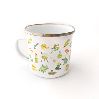 Alchemist Enamel Mug - Geeky merchandise for people who play D&D - Merch to wear and cute accessories and stationery Paola's Pixels