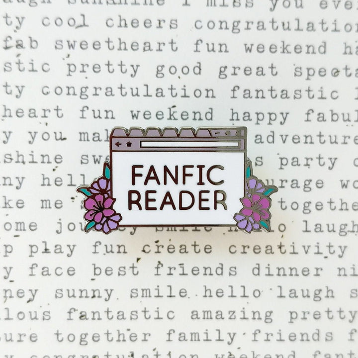 Seconds Sale! Fanfic Reader Enamel Pin - Geeky merchandise for people who play D&D - Merch to wear and cute accessories and stationery Paola's Pixels