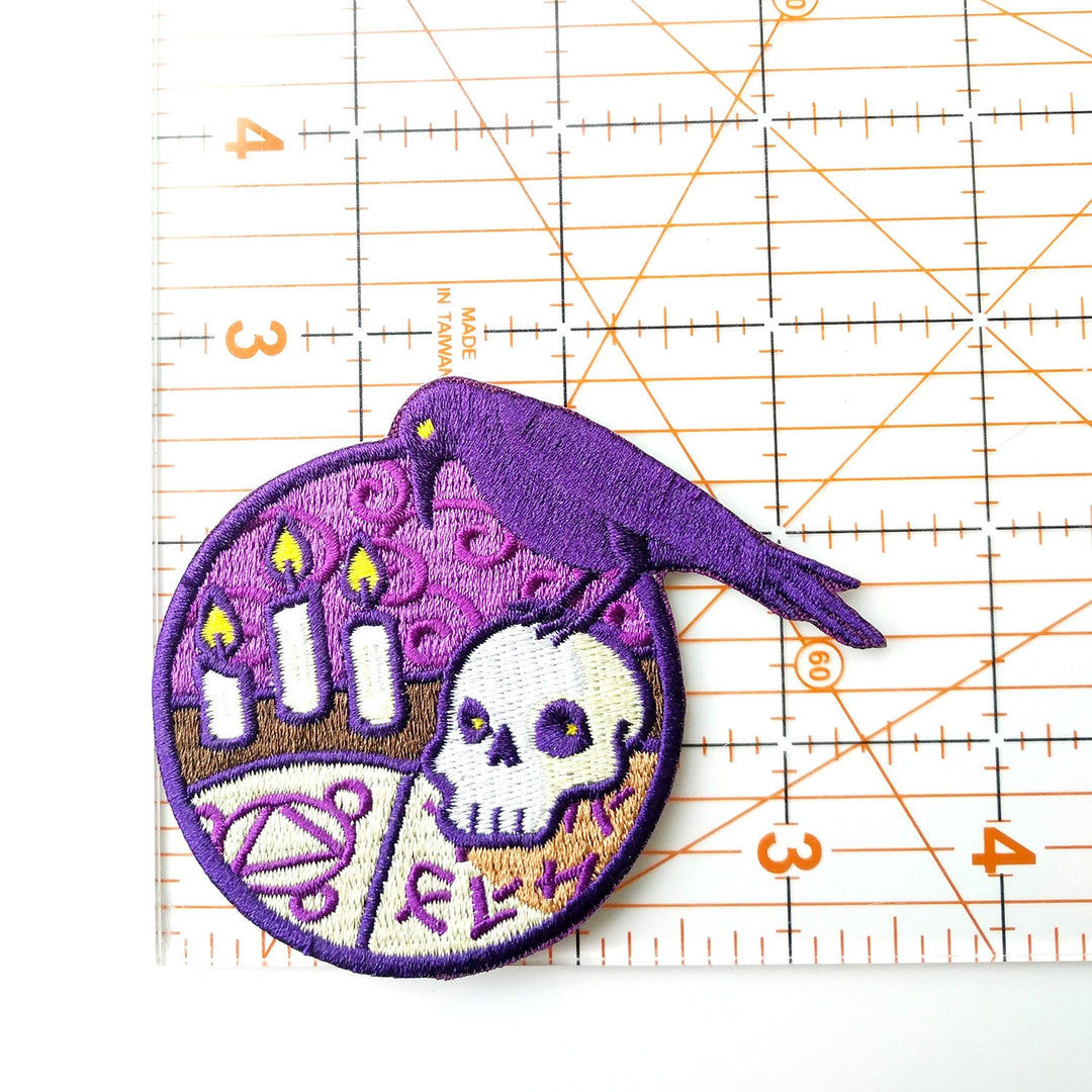 Seconds Sale! Necromancer Patch - Geeky merchandise for people who play D&D - Merch to wear and cute accessories and stationery Paola's Pixels