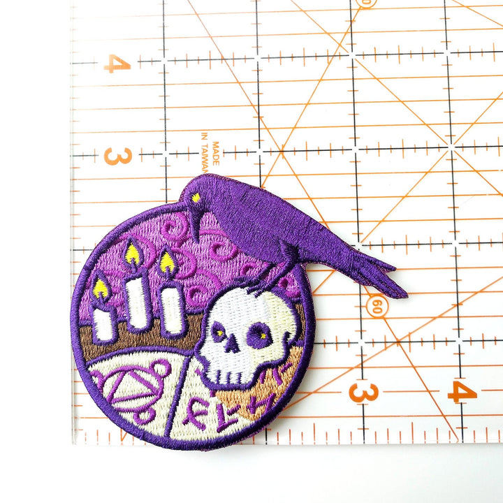 Seconds Sale! Necromancer Patch - Geeky merchandise for people who play D&D - Merch to wear and cute accessories and stationery Paola's Pixels