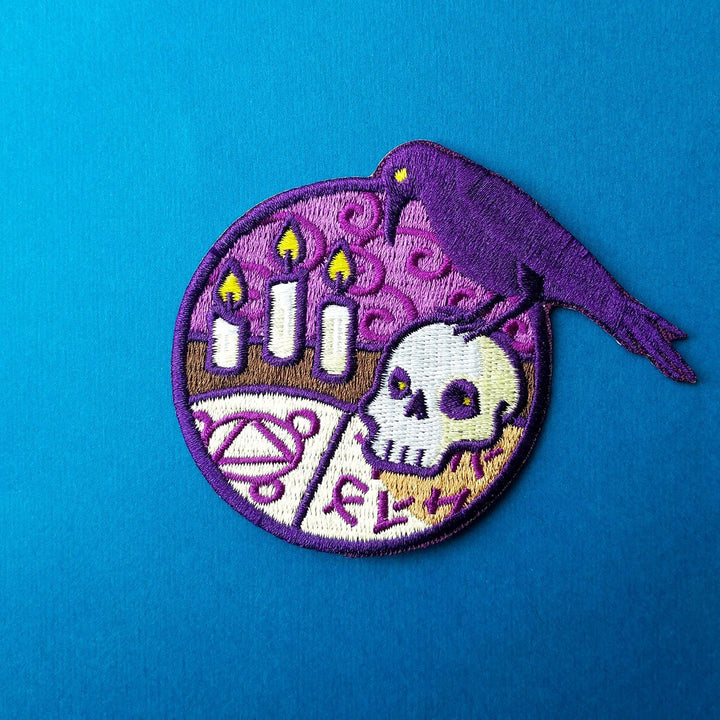 Necromancer Patch - Geeky merchandise for people who play D&D - Merch to wear and cute accessories and stationery Paola's Pixels