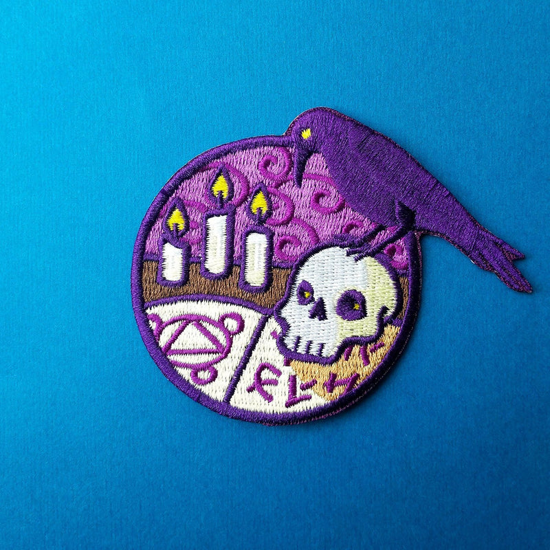 Necromancer Patch - Geeky merchandise for people who play D&D - Merch to wear and cute accessories and stationery Paola&