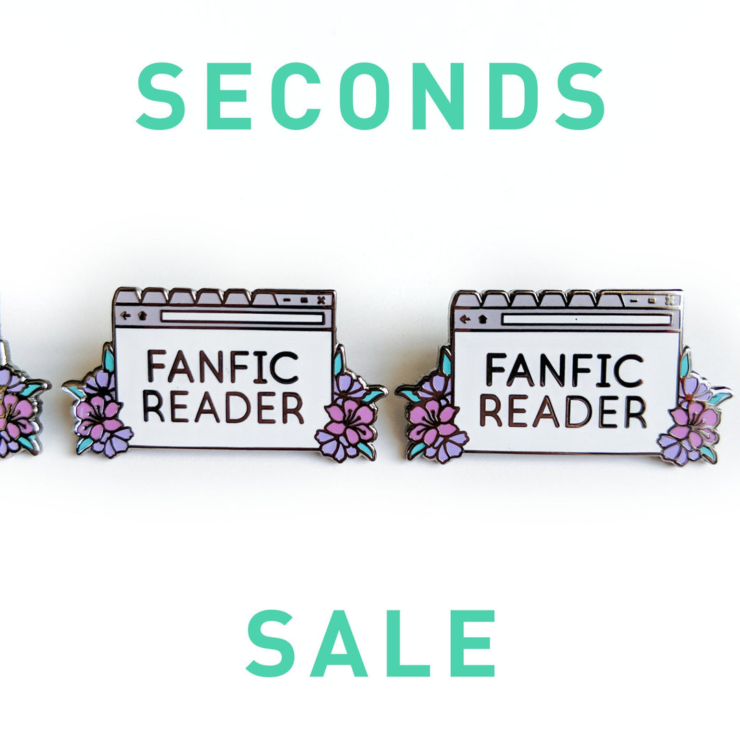 Seconds Sale! Fanfic Reader Enamel Pin - Geeky merchandise for people who play D&D - Merch to wear and cute accessories and stationery Paola's Pixels