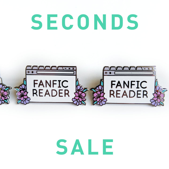 Seconds Sale! Fanfic Reader Enamel Pin - Geeky merchandise for people who play D&D - Merch to wear and cute accessories and stationery Paola's Pixels