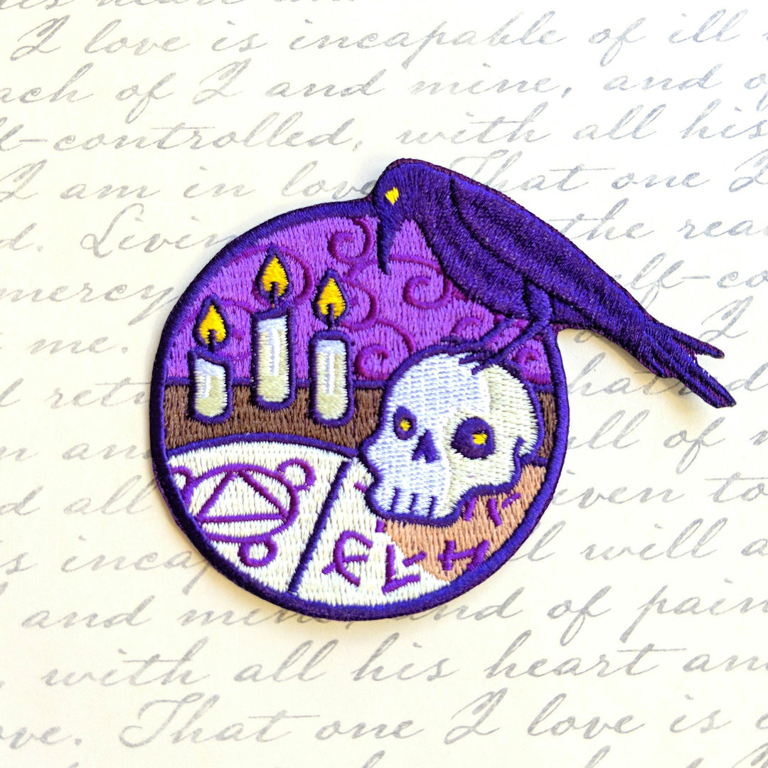 Seconds Sale! Necromancer Patch - Geeky merchandise for people who play D&D - Merch to wear and cute accessories and stationery Paola's Pixels