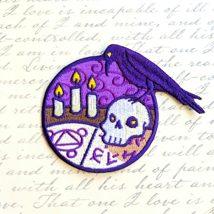 Seconds Sale! Necromancer Patch - Geeky merchandise for people who play D&D - Merch to wear and cute accessories and stationery Paola's Pixels