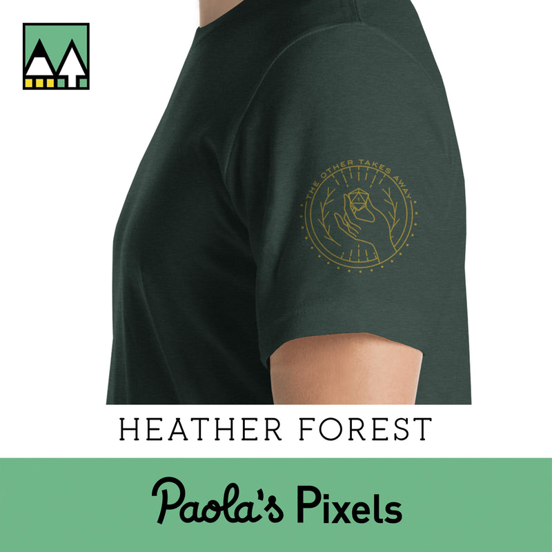 Lucky Shirt with Sleeve Prints - Geeky merchandise for people who play D&D - Merch to wear and cute accessories and stationery Paola&