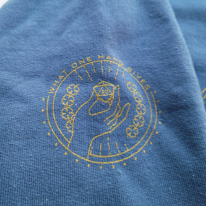 Lucky Pullover Hoodie with Sleeve Prints - Geeky merchandise for people who play D&D - Merch to wear and cute accessories and stationery Paola&