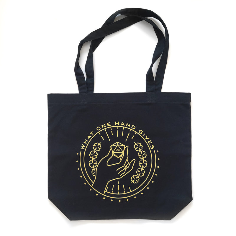 Lucky Tote Bag - Geeky merchandise for people who play D&D - Merch to wear and cute accessories and stationery Paola&
