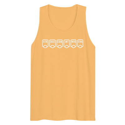 Ability Scores Tank Top - Geeky merchandise for people who play D&D - Merch to wear and cute accessories and stationery Paola's Pixels