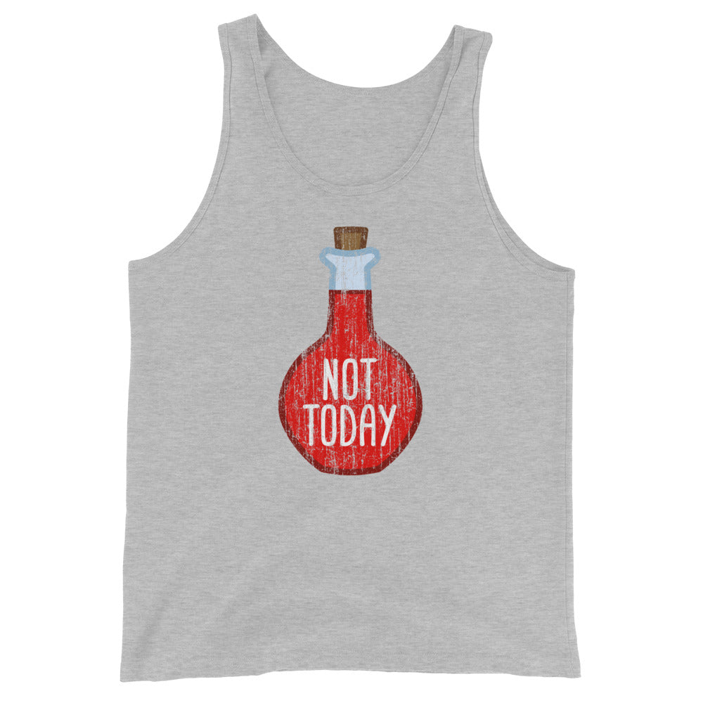 Not Today Tank Top - Geeky merchandise for people who play D&D - Merch to wear and cute accessories and stationery Paola's Pixels