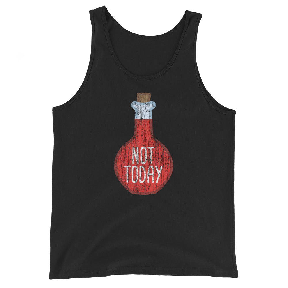Not Today Tank Top - Geeky merchandise for people who play D&D - Merch to wear and cute accessories and stationery Paola's Pixels