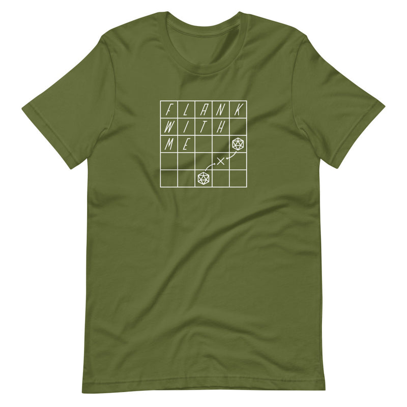 Flank With Me Shirt - Geeky merchandise for people who play D&D - Merch to wear and cute accessories and stationery Paola&