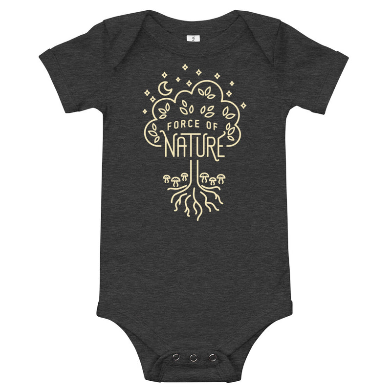 Force of Nature Baby One Piece - Geeky merchandise for people who play D&D - Merch to wear and cute accessories and stationery Paola&