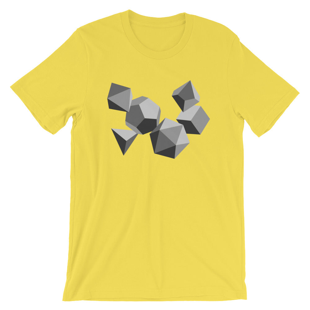 Grayscale Dice Shirt - Geeky merchandise for people who play D&D - Merch to wear and cute accessories and stationery Paola's Pixels