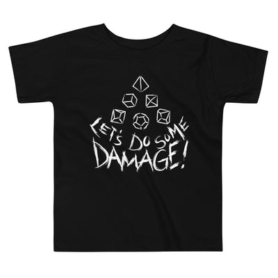 Let's Do Some Damage Toddler Shirt - Geeky merchandise for people who play D&D - Merch to wear and cute accessories and stationery Paola's Pixels