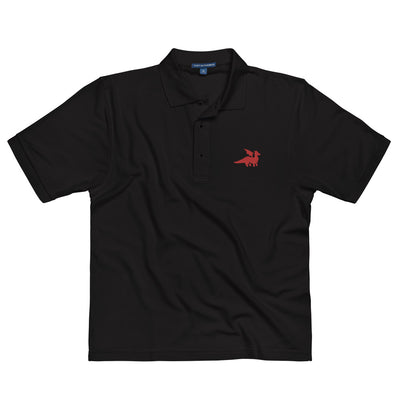 Red Dragon Premium Polo Shirt - Geeky merchandise for people who play D&D - Merch to wear and cute accessories and stationery Paola's Pixels
