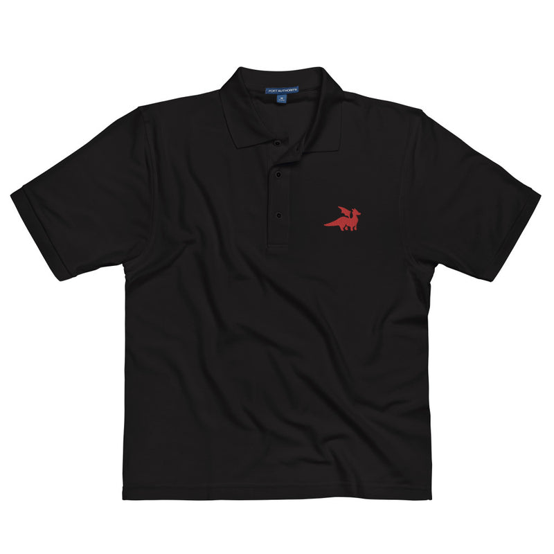 Red Dragon Premium Polo Shirt - Geeky merchandise for people who play D&D - Merch to wear and cute accessories and stationery Paola&