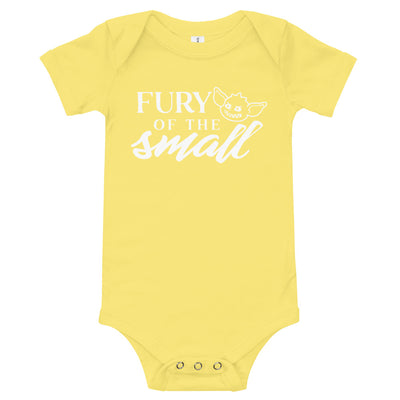 Fury of the Small Baby One Piece - Geeky merchandise for people who play D&D - Merch to wear and cute accessories and stationery Paola's Pixels
