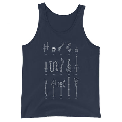 Damage Dealer Unisex  Tank Top - Geeky merchandise for people who play D&D - Merch to wear and cute accessories and stationery Paola's Pixels