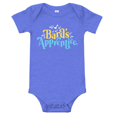 Bard's Apprentice Baby One Piece - Geeky merchandise for people who play D&D - Merch to wear and cute accessories and stationery Paola's Pixels