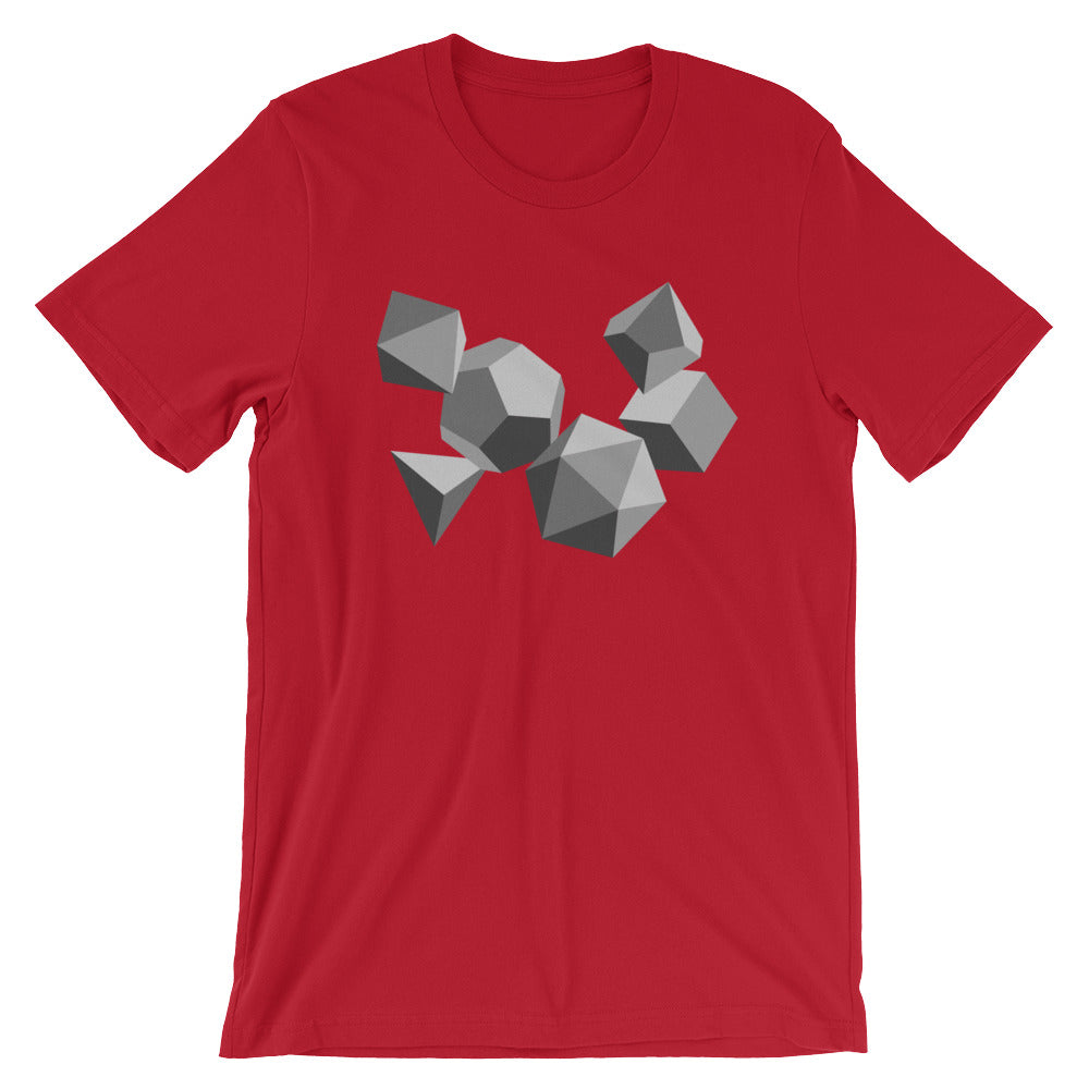 Grayscale Dice Shirt - Geeky merchandise for people who play D&D - Merch to wear and cute accessories and stationery Paola's Pixels