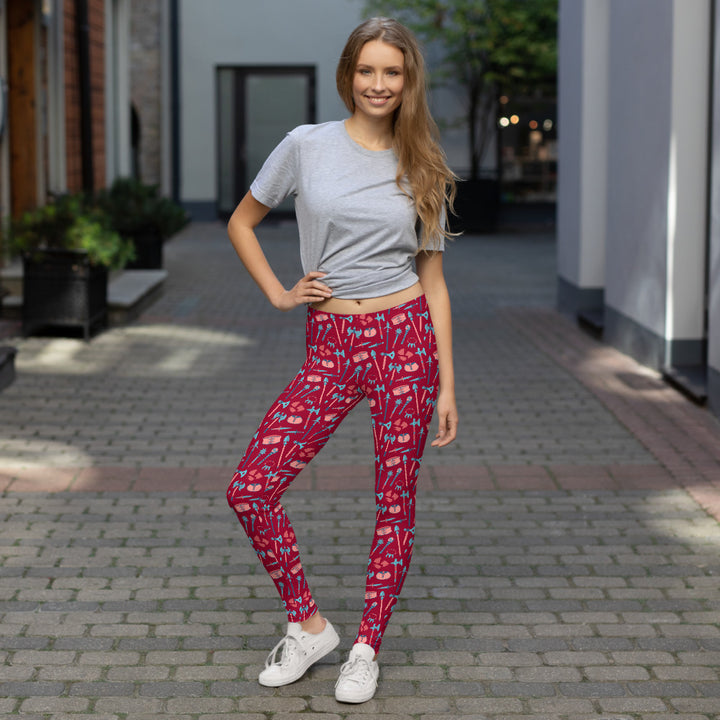 Barbarian Leggings - Geeky merchandise for people who play D&D - Merch to wear and cute accessories and stationery Paola's Pixels