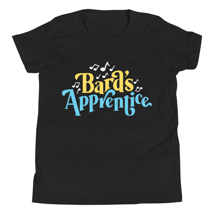 Bard's Apprentice Youth Shirt - Geeky merchandise for people who play D&D - Merch to wear and cute accessories and stationery Paola's Pixels