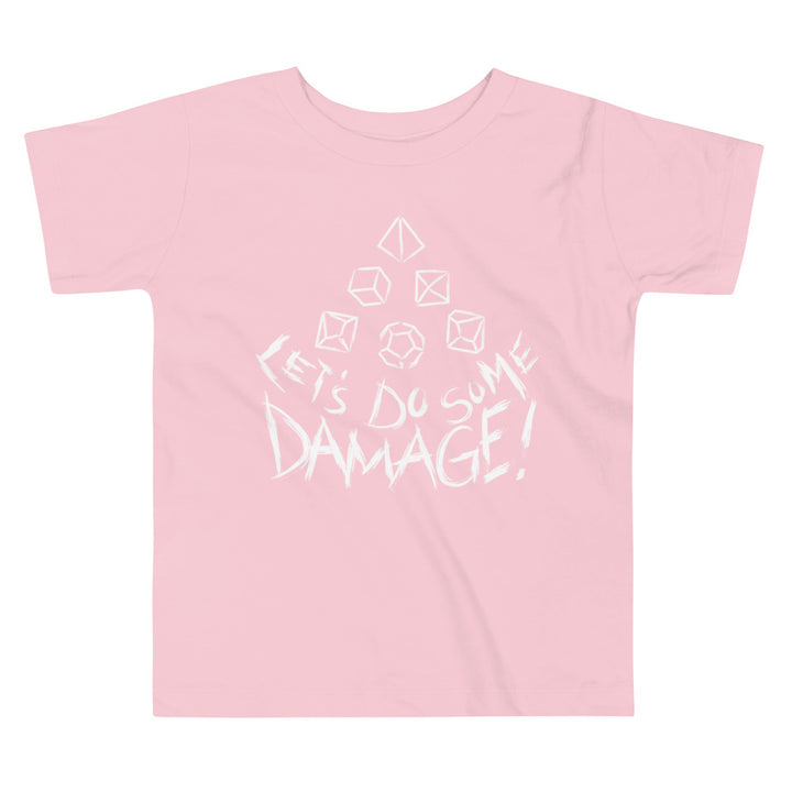 Let's Do Some Damage Toddler Shirt - Geeky merchandise for people who play D&D - Merch to wear and cute accessories and stationery Paola's Pixels