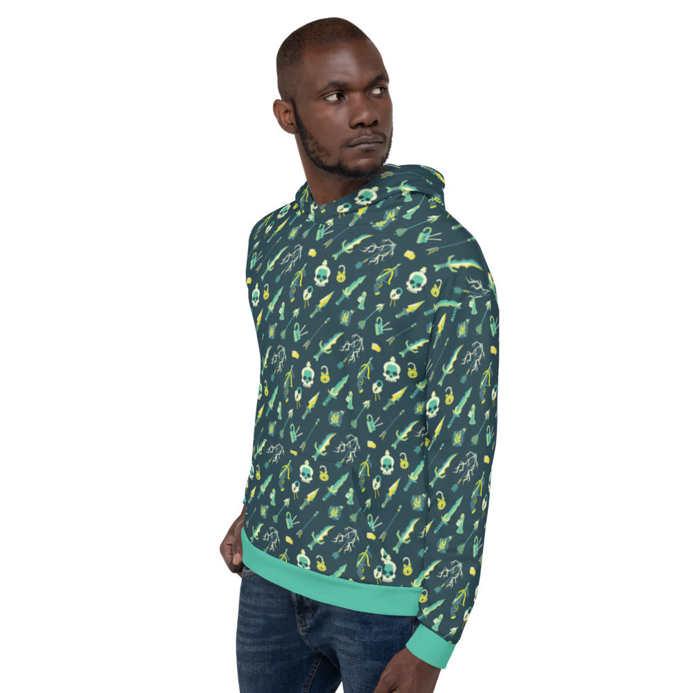 Rogue Hoodie - Geeky merchandise for people who play D&D - Merch to wear and cute accessories and stationery Paola's Pixels