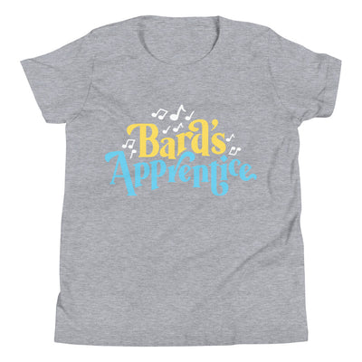 Bard's Apprentice Youth Shirt - Geeky merchandise for people who play D&D - Merch to wear and cute accessories and stationery Paola's Pixels