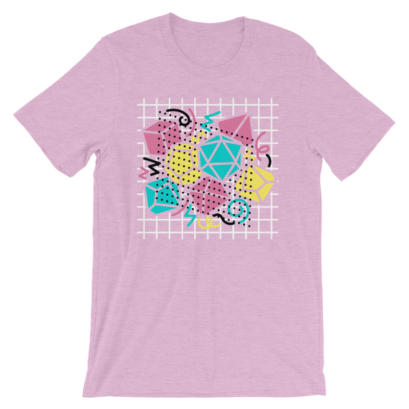 90s Dice Shirt Dark Version - Geeky merchandise for people who play D&D - Merch to wear and cute accessories and stationery Paola&