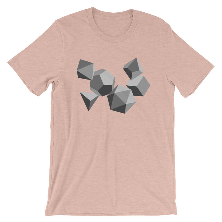 Grayscale Dice Shirt - Geeky merchandise for people who play D&D - Merch to wear and cute accessories and stationery Paola's Pixels